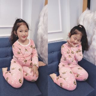 Bộ nhung xuất hàn bé gái size đại 25_40kg