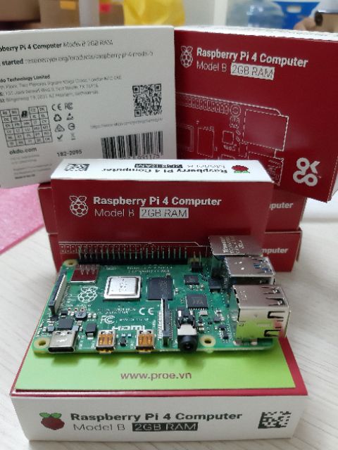 Máy tính Raspberry Pi 4 Model B, 2GB RAM Version 1.2 | BigBuy360 - bigbuy360.vn