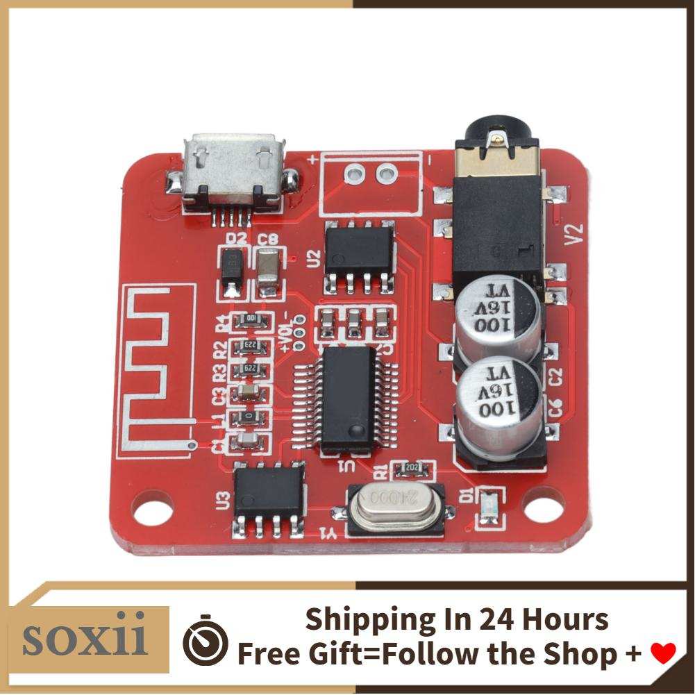 Soxii Wireless Audio Receiver Board USB Bluetooth 5.0 Stereo MP3 Decoder Amp Module 5V
