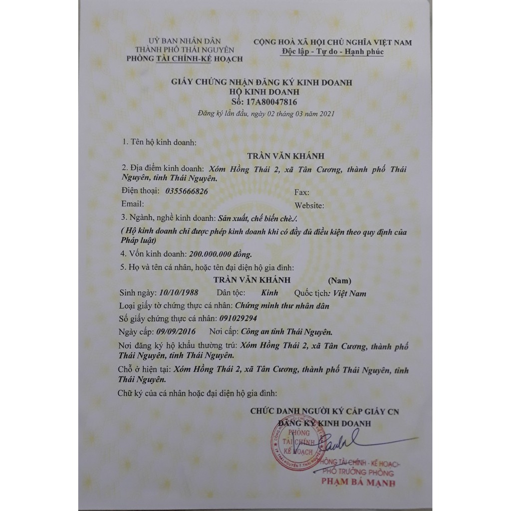 1kg Chè tấm nõn_Chè Tân Cương_Trà Thái Nguyên_Cơ sở sx chè Khánh Dung