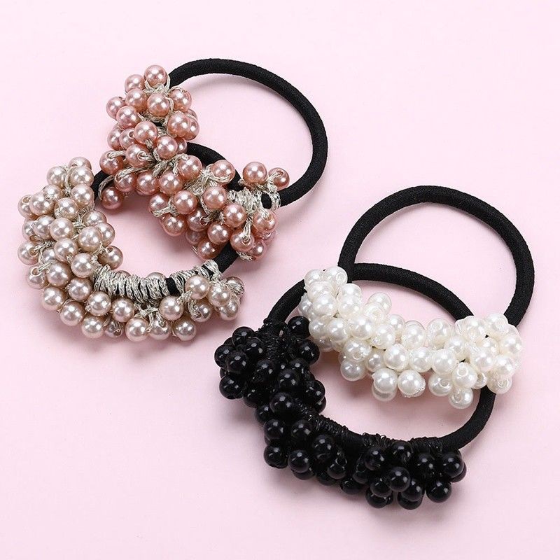 Buộc tóc đính ngọc trai nhân tạo thời trang dành cho nữ