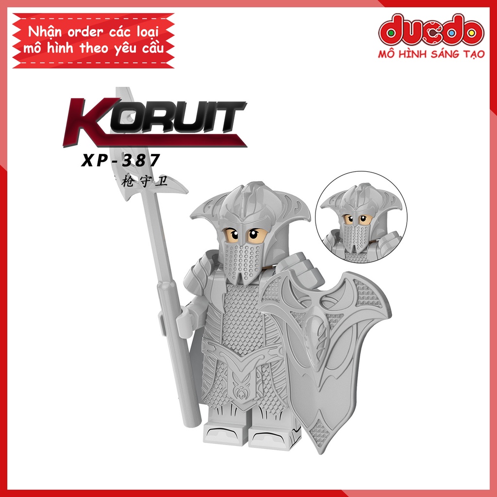 Minifigures nhân vật chiến binh phim Chúa Tể Những Chiếc Nhẫn - Đồ chơi Lắp ghép Xếp hình Mô hình Mini KORUIT KT1050