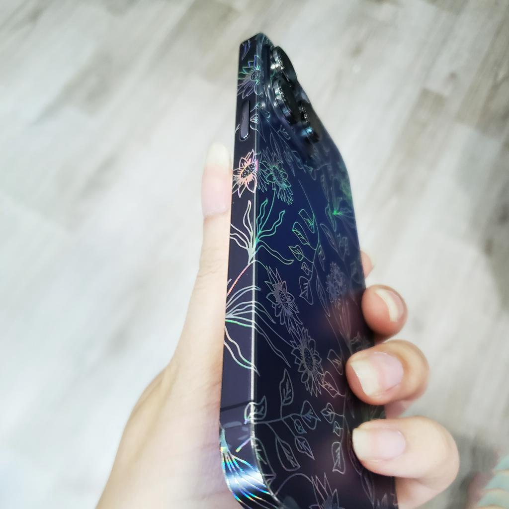 Miếng dán skin PPF họa tiết lá hoa 1 iphone 14 promax 13 promax 12 promax 11 promax xs max