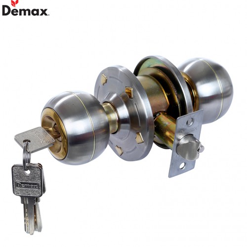 Khóa cửa tay nắm tròn DEMAX LK800 PB