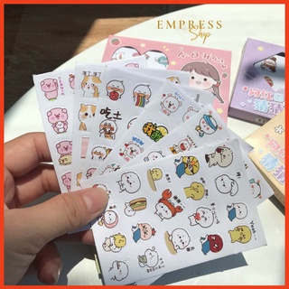 1 tấm sticker cute dán trang trí hoạt hình