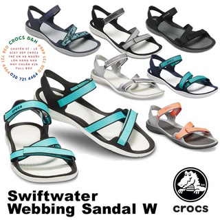 dép sandal quai chéo nhựa cá sấu webbing đi mưa, lội nước, đi biển, chống hôi chân
