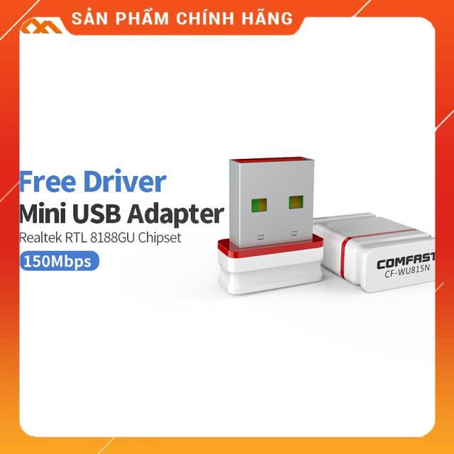 USB thu wifi Comfast CF-WU815N không cần đĩa cài Hàng có sẵn giá rẻ nhất