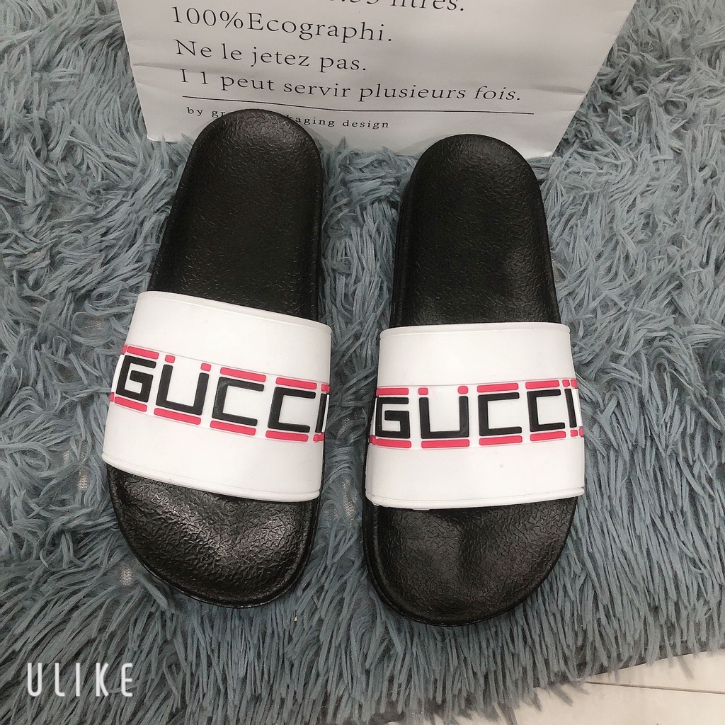 [FREESHIP]Dép Thời Trang  Quai Ngang Nam Cao Cấp GUCCI Bản Đế Super Độn 3 cm Chiều Cao