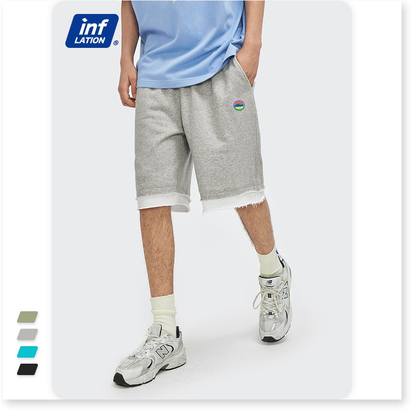 INF Men's Wear | 2021 Spring / Summer New Tide Thương hiệu Đơn giản Các yếu tố nhỏ Tương phản Màu sắc Đường may Lỏng lẻo