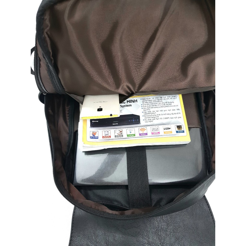 Balo thời trang Laptop 15,6inch-Balo da nam