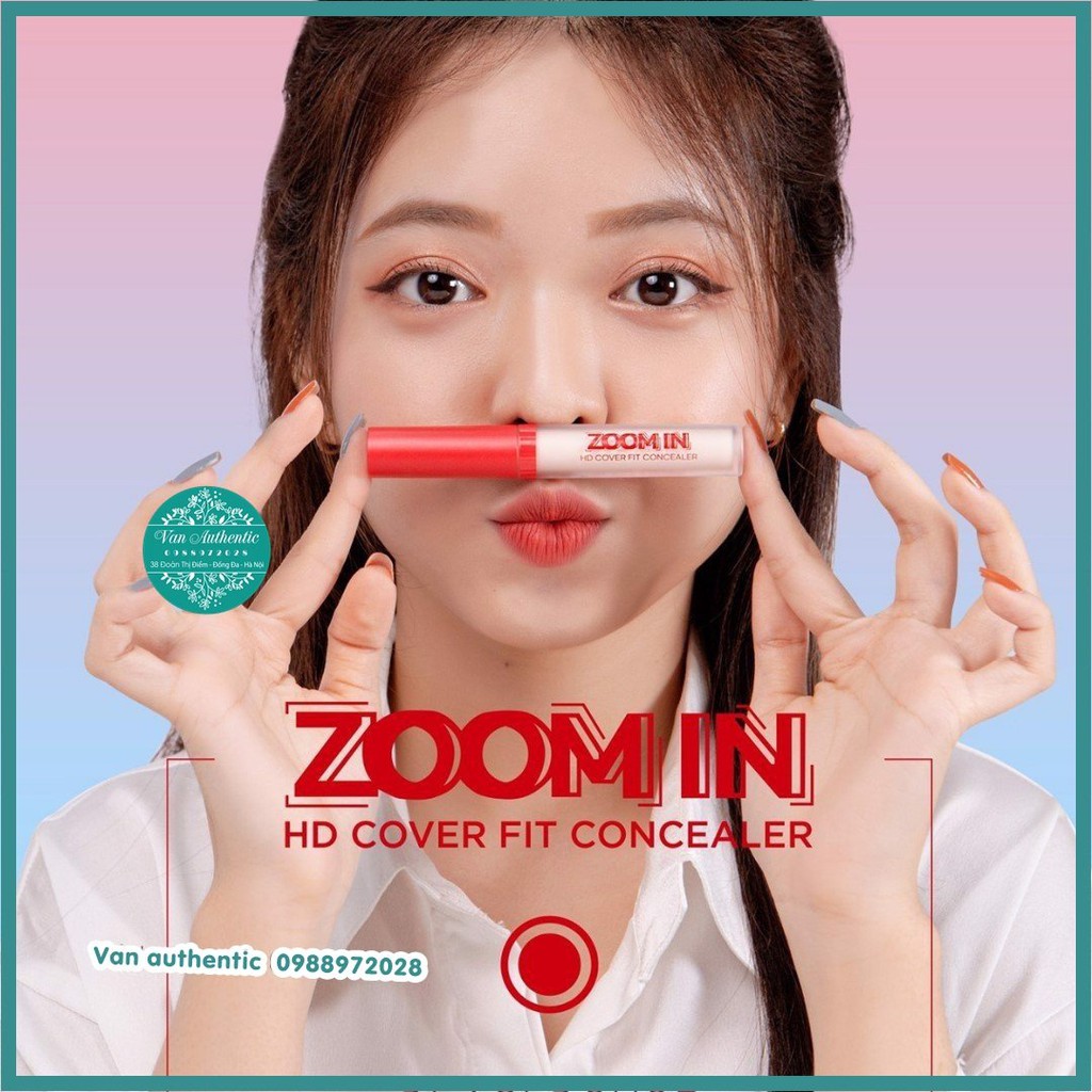 Che khuyết điểm Black Rouge Zoom In HD Cover Fit Concealer