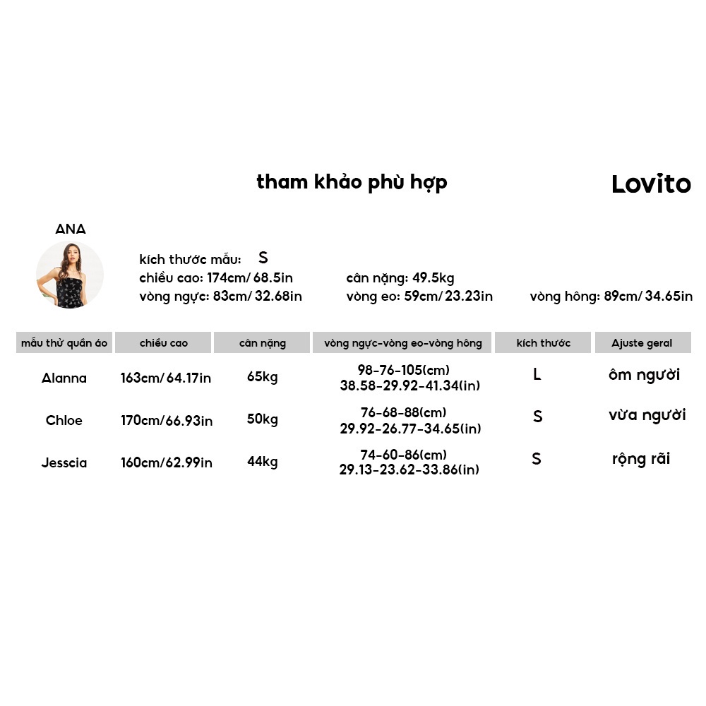  Quần short denim Lovito L07065 lưng cao màu đen | BigBuy360 - bigbuy360.vn