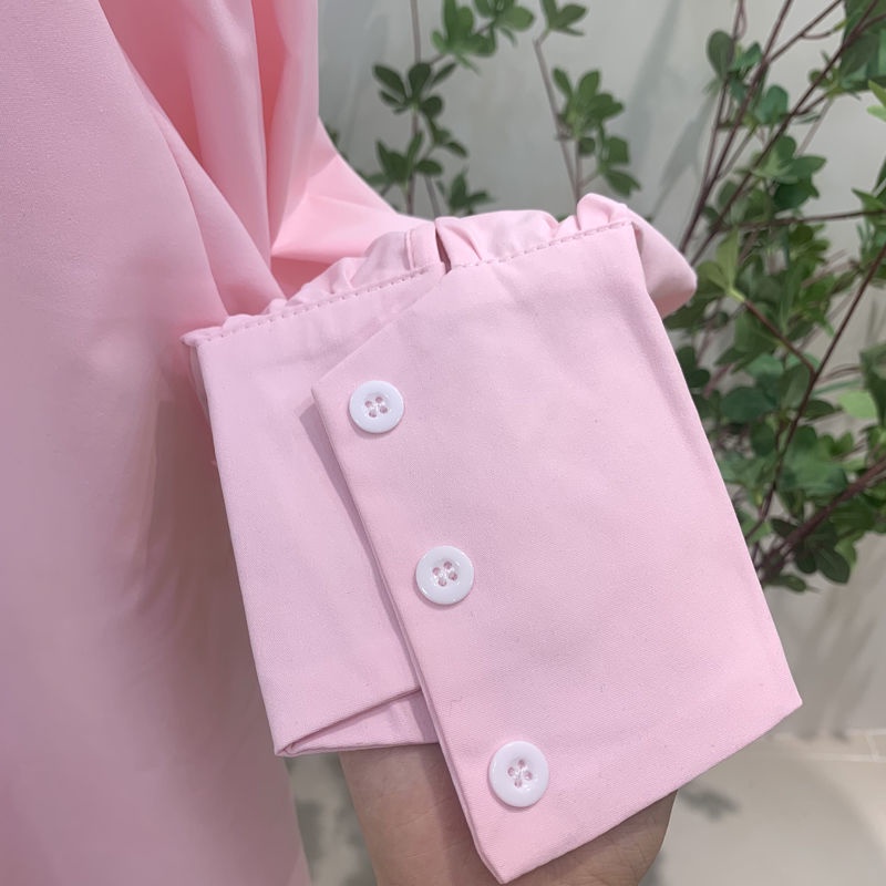 Áo Sơ Mi Polo Mỏng Tay Dài In Hoa Thời Trang Xuân Thu Cho Nữ