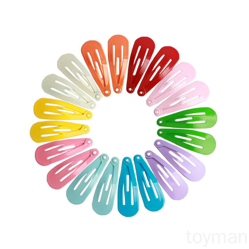 Set 50 Kẹp Tóc Kim Loại Màu Sắc Ngọt Ngào Cho Bé Gái