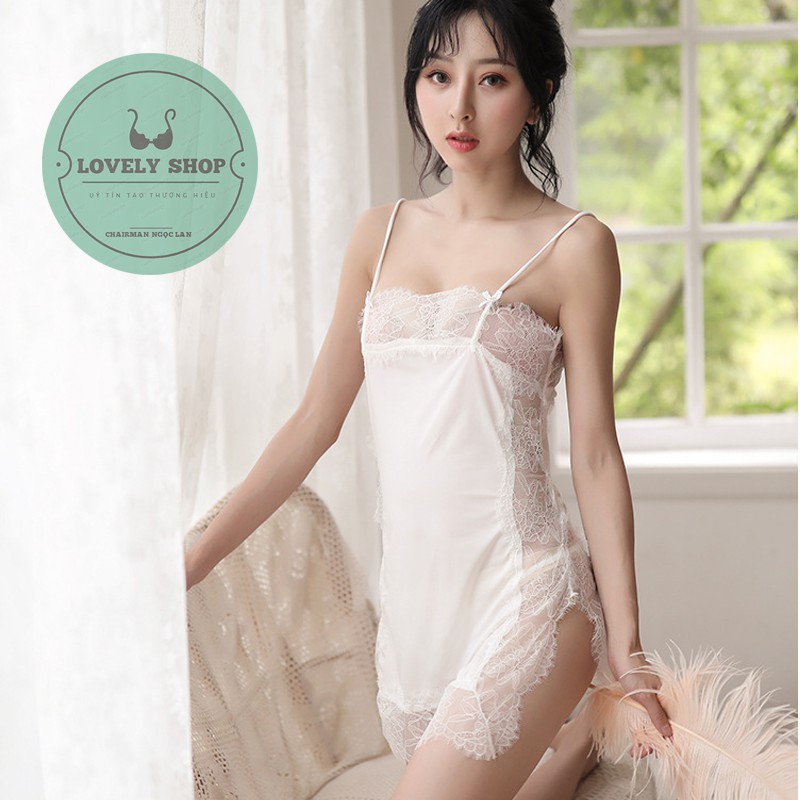 Đầm ngủ ren 2 dây sexy, quyến rũ - M15 | BigBuy360 - bigbuy360.vn
