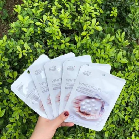 Túi 10 miếng mặt nạ Ngọc Trai Amisilk Hàn Quốc