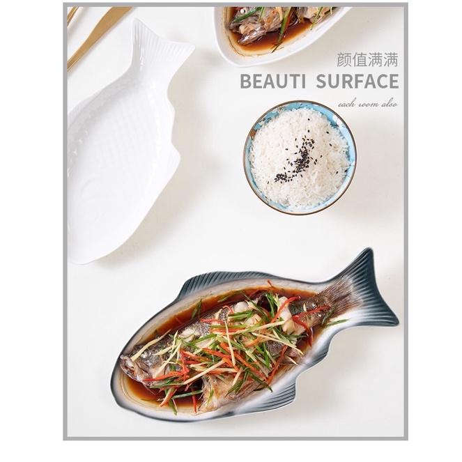 Set đĩa hình con cá phong cách nhật bản