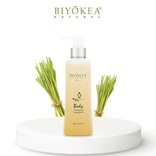 Dầu Massage Body Sả Chanh Thư Giãn, Dầu Mát Xa Toàn Thân Sả Chanh Biyokea 200ml