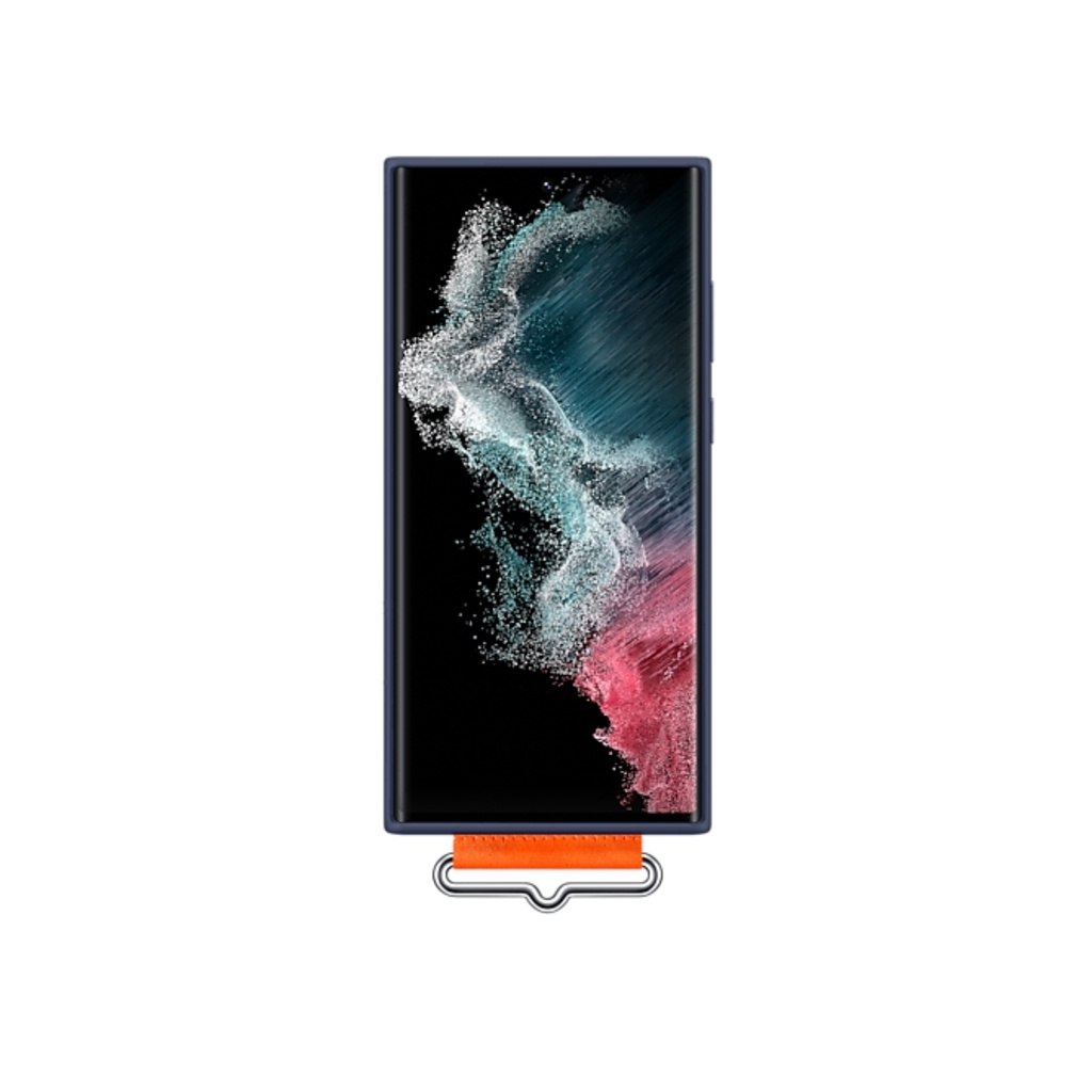 Ốp Lưng Silicone With Strap Cho Điện Thoại Samsung Galaxy S22 / S22+ / S22 Ultra - Hàng Chính Hãng Nguyên Seal