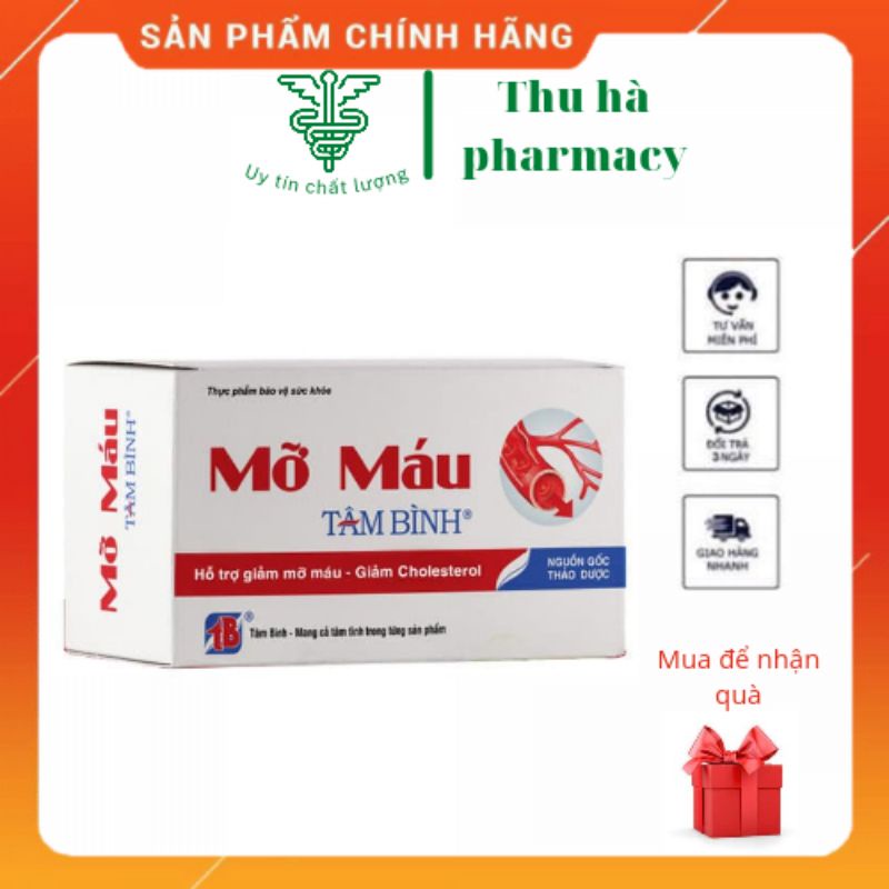 MỠ MÁU TÂM BÌNH hỗ trợ giảm mỡ gan, hỗ trợ giảm mỡ máu