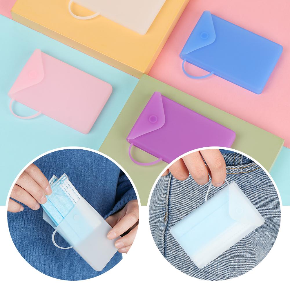 DIACHAVN Hộp Đựng Khẩu Trang Tạm Thời Có Thể Tái Sử Dụng Tiện Lợi Ốp