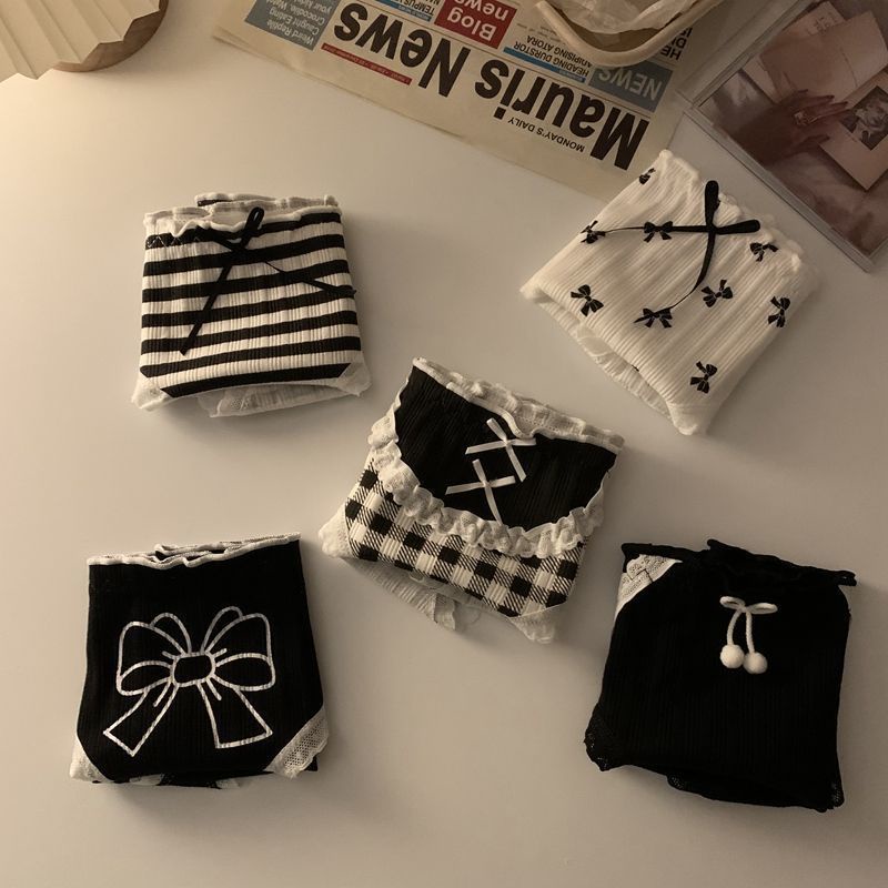 Quần Lót Cotton Không Đường May Kháng Khuẩn Dễ Thương Phong Cách Nhật Bản