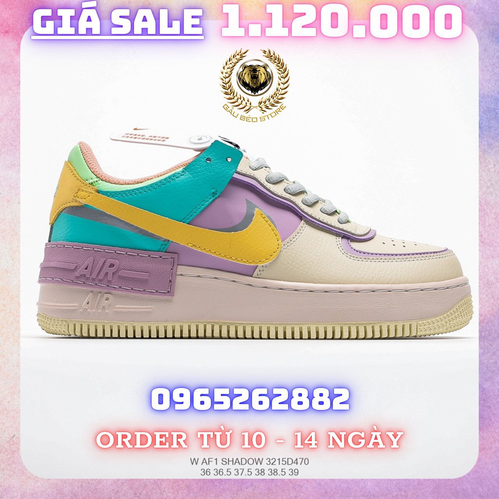 【Giày chạy】Order 1-3 Tuần + Freeship Giày Outlet Store Sneaker _Nike Air Force 1 Shadow MSP: 32