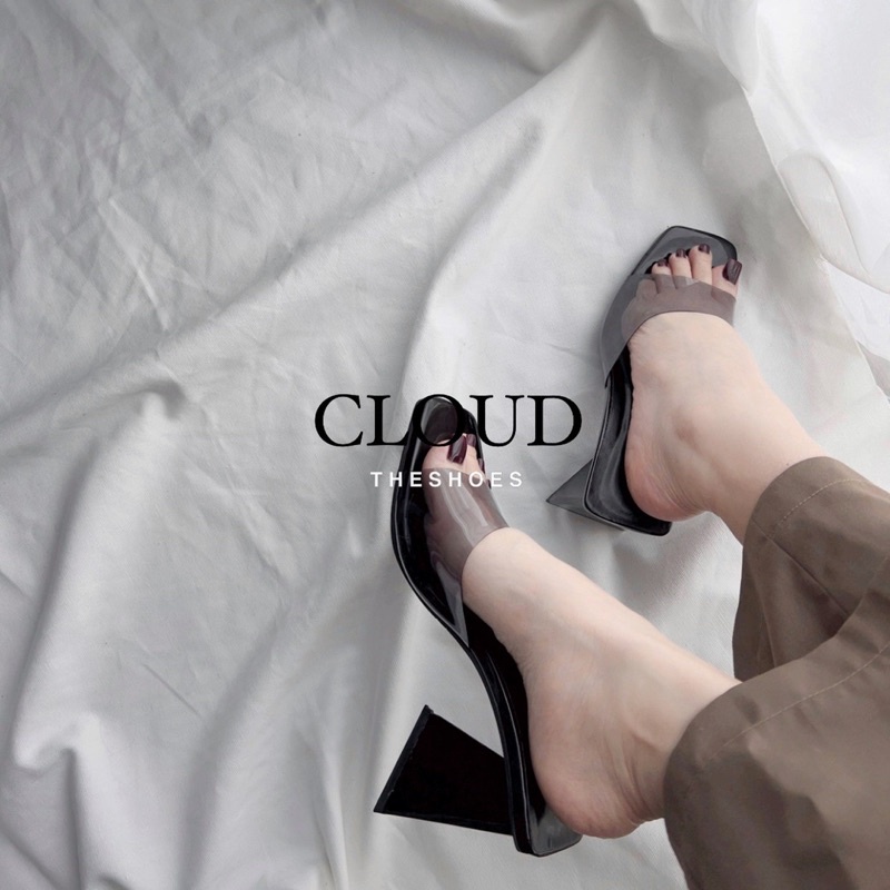 Giày cao gót 8cm mũi vuông quai ngang  – Cloud The Shoes