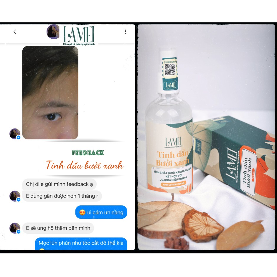 [SIÊU KÍCH MỌC TÓC ] Tinh dầu bưởi xanh Lamei, đậm đặc tinh dầu vỏ bưởi, vitamin B5, đẩy nhanh quá trình mọc tóc con | BigBuy360 - bigbuy360.vn