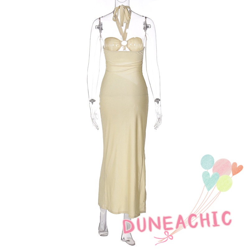 Đầm DUNEA cổ yếm thiết kế khoét lỗ phong cách quyến rũ