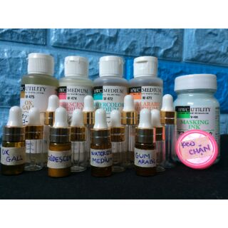 Keo chặn màu, dung môi màu nước Holbein