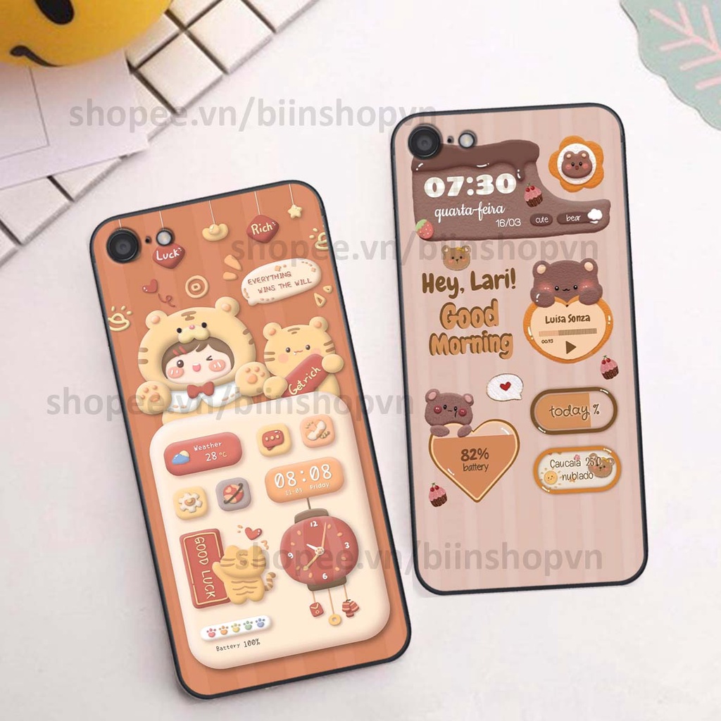 Ốp Oppo A71 / A83 in 3D icon gấu nổi siêu xinh, siêu đáng yêu, cá tính phong cách
