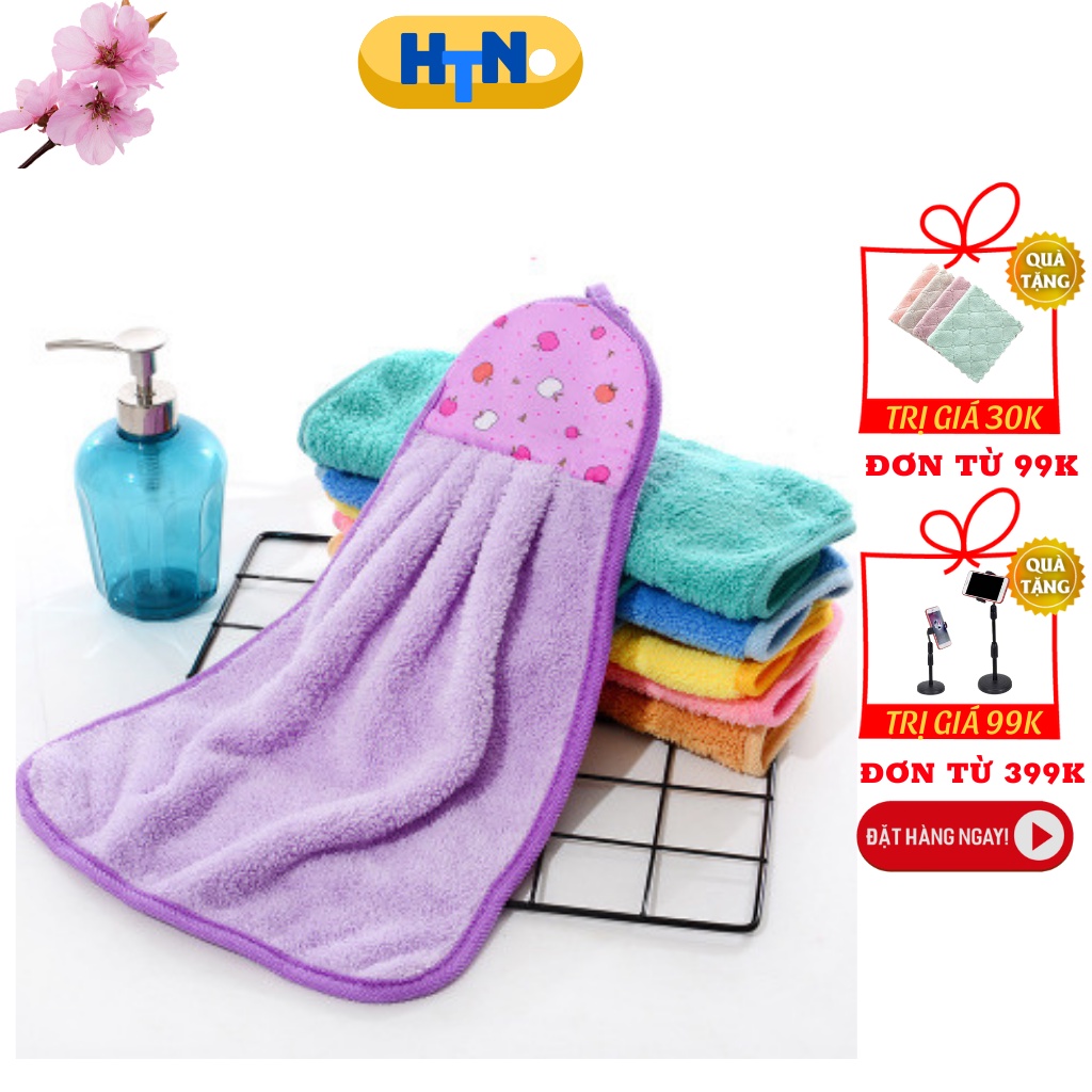 Khăn lau tay treo tường nhà bếp hình chiếc váy màu sắc xinh xắn vải siêu mềm