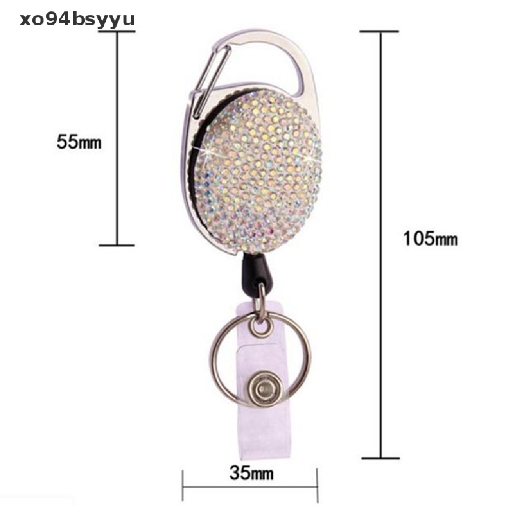 Móc Khóa Dây Rút Xo94Bsyu Có Kẹp Giữ Thẻ ID / Dây Nịt / Túi Xách
