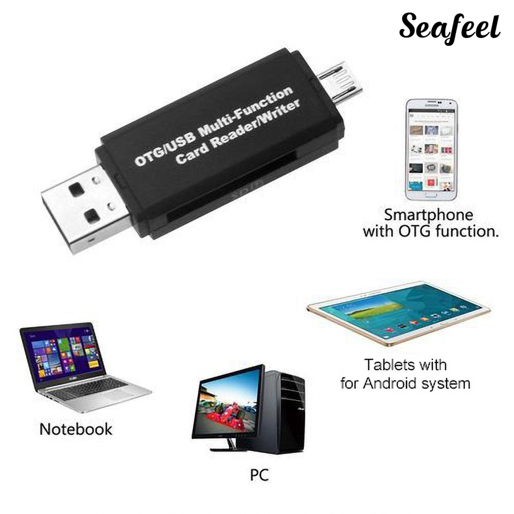 Đầu Đọc Thẻ Nhớ Micro Usb Tốc Độ Cao Tiện Dụng Cho Pc Điện Thoại