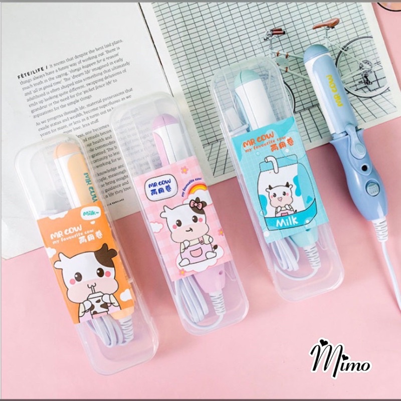 Máy làm tóc mini 2 in 1 tạo kiểu tóc duỗi uốn, xoăn ép nhiều mẫu hoạt hình cute dễ thương nhiều màu sắc