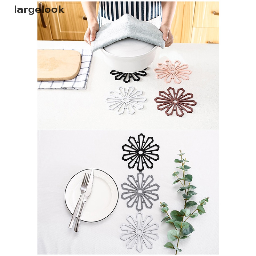 Đế Lót Nồi / Lót Nồi Bằng Cao Su Cách Nhiệt Thiết Kế Đục Lỗ Tiện Dụng ♨Nóng Bỏng
