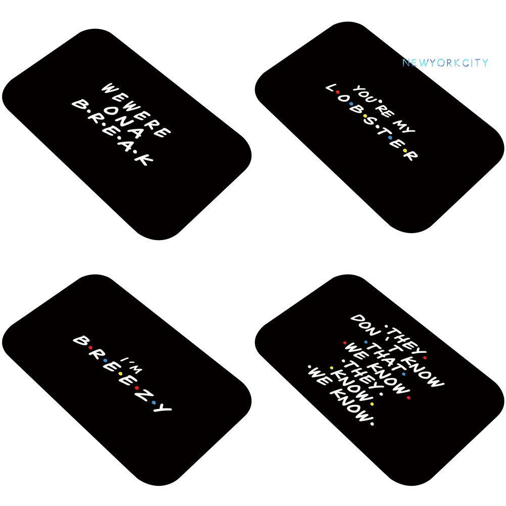 Thảm lót cửa chùi chân Chống Trượt Thấm Hút Tốt In Chữ NY-40x60cm