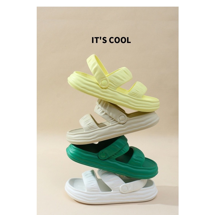 Giày Sandal EVA Đế Dày Tăng Chiều Cao Hai Cách Mang Thời Trang Mùa Hè Dễ Phối Đồ Cho Nữ
