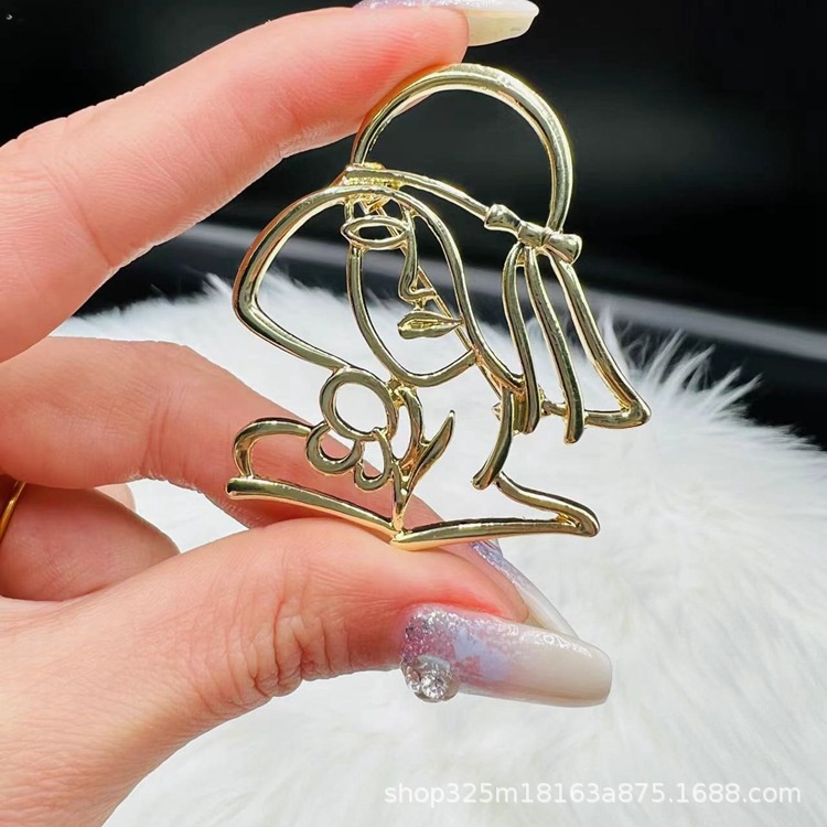 Trâm Cài Áo Hình Chiếc Nón Thiết Kế Đơn Giản Phong Cách Châu Âu Cổ Điển Thời Trang