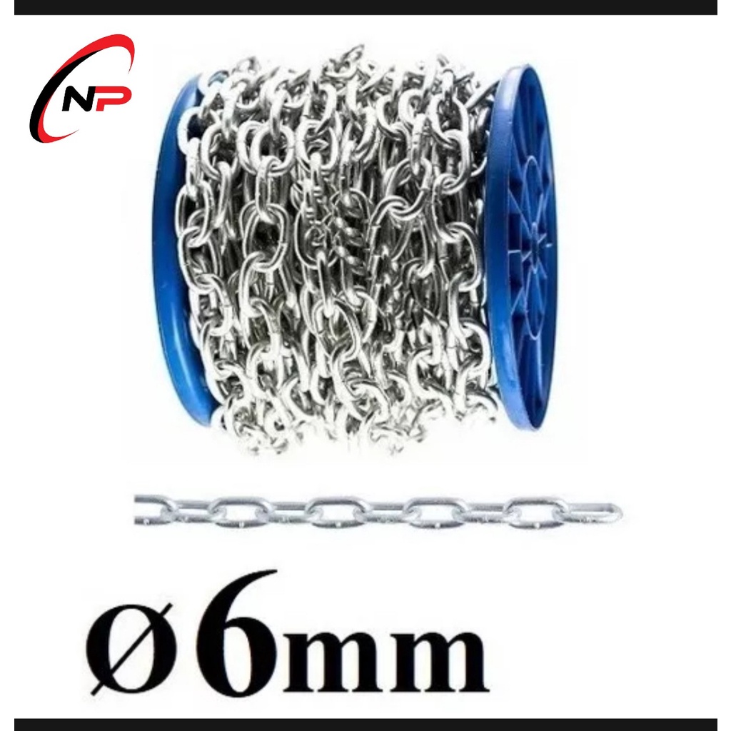 Dây Xích Sắt Mạ Kẽm 6mm(li).Sử dụng cho gia đình,công trình và xí nghiệp.Kimkhinhatphat