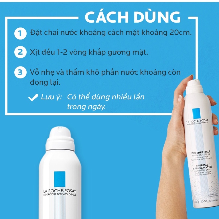 Nước Khoáng Làm Dịu Và Bảo Vệ Da La Roche-Posay Thermal Spring Water Xịt Khoáng Cấp Ẩm Cho Da 50ml Daothinhuquynh
