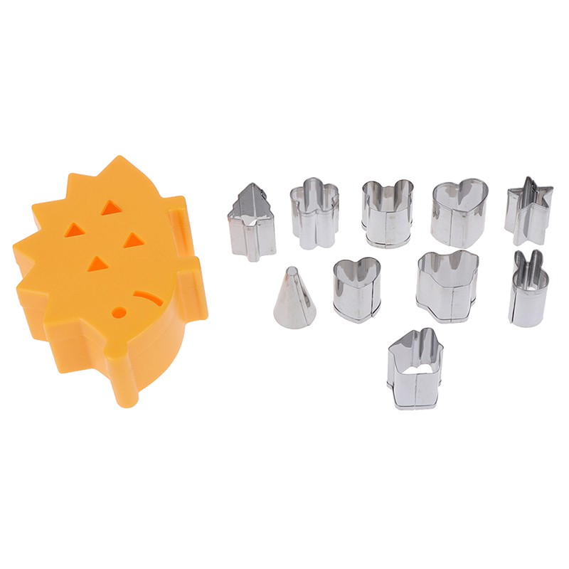 Set 10 khuôn cắt rau củ quả mini nhiều kiểu dáng xinh xắn