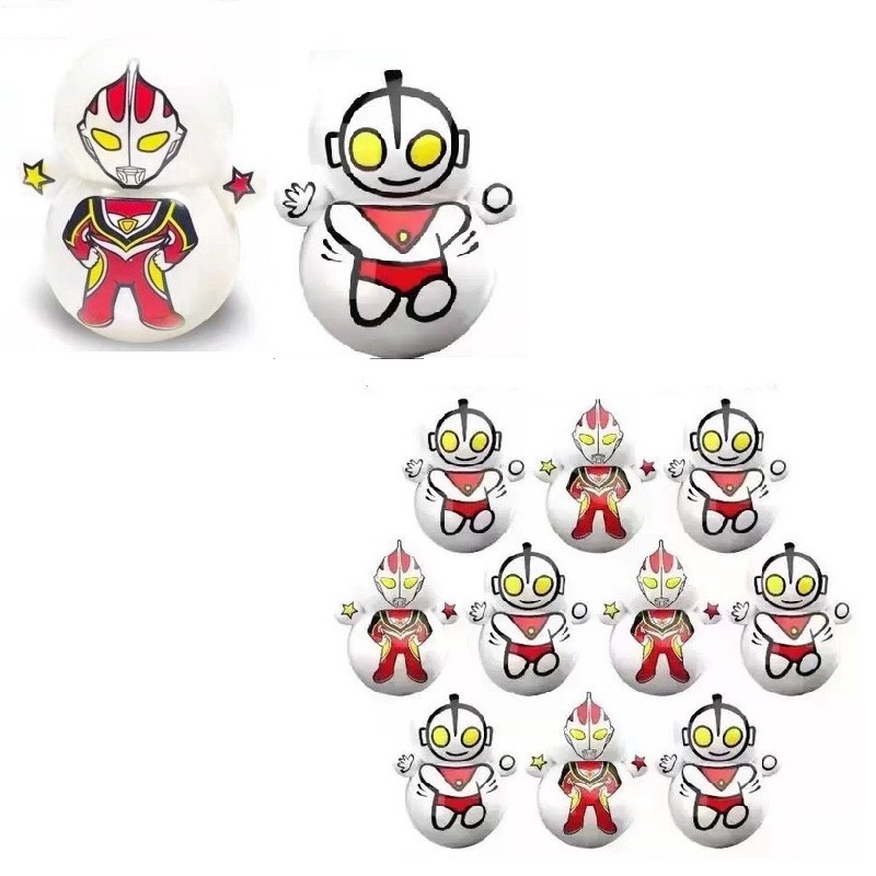 [Set 10]Búp bê lật đật ULTRAMAN  , Lật Đật Siêu anh hùng Điện Quang