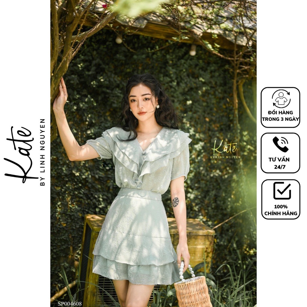 Set bộ nữ mùa hè sang chảnh xanh mint 4608 thời trang nữ KATE By Linh Nguyen