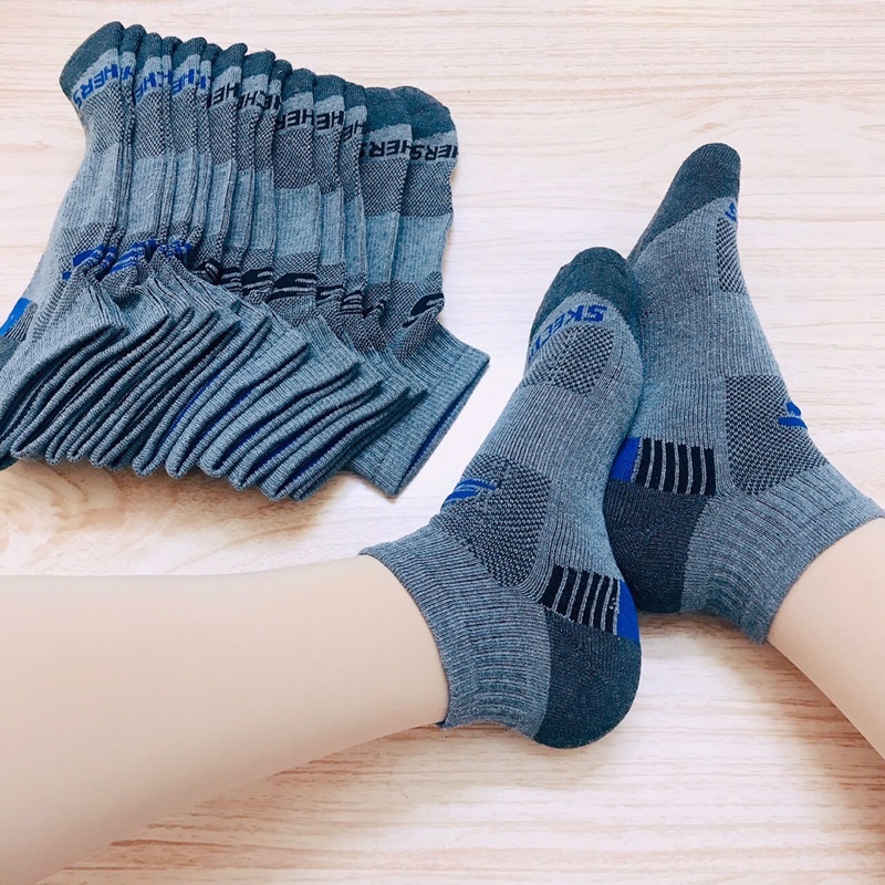 🧦 Combo 5 Đôi Tất Vớ Skechers Sport Cao Cấp Xù Dày Unisex Xuất Dư Thể Thao Cổ Ngắn T16 ⚡
