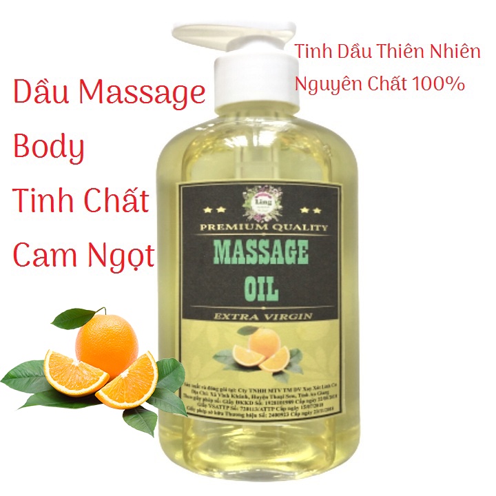 (Nhiều mùi) Chai 1 Lít Dầu Massage Body Tinh Dầu Thiên nhiên 100% dùng cho mọi loại da