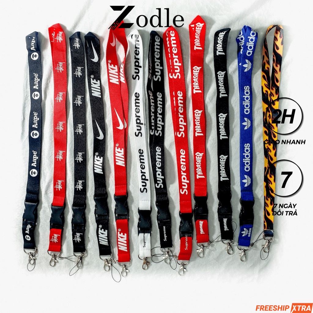 Dây đeo thẻ chìa khóa móc khóa dây Lanyard Keychain (giao mẫu ngẫu nhiên) LK1