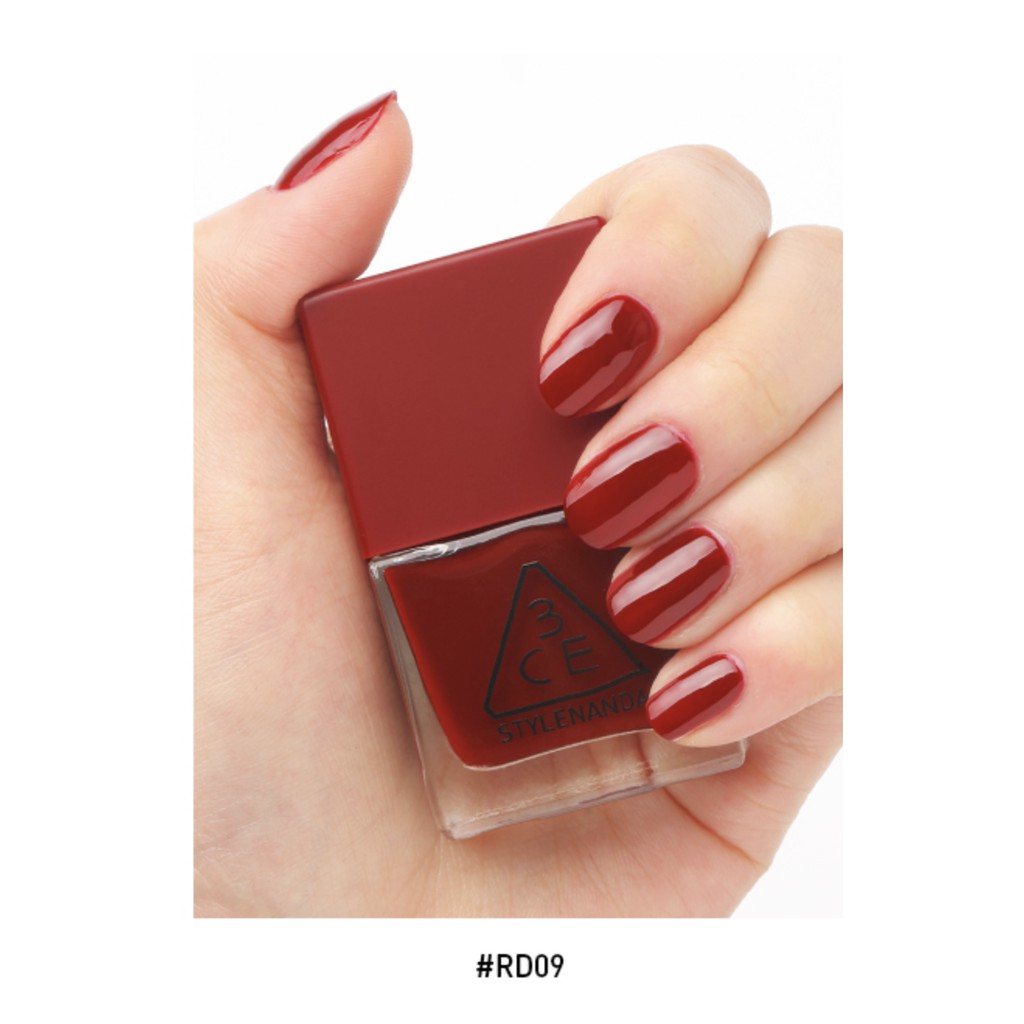 SƠN MÓNG TAY 3CE RED RECIPE LONG LASTING NAIL LACQUER #RD09 #RD10