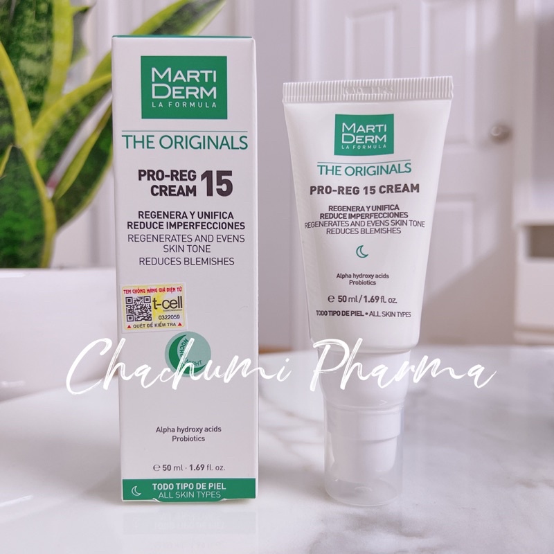 Kem dưỡng đêm tái tạo da 15% AHA - MartiDerm The Originals Pro Reg 15 Cream